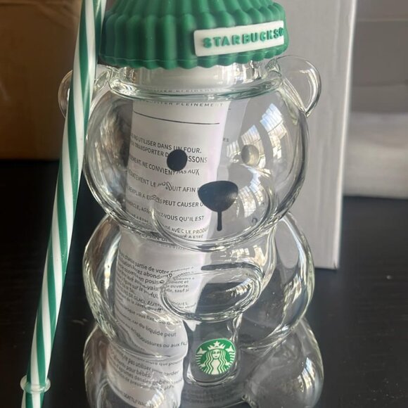 2026 Starbucks Barista Bear Glass Cup 591ml | Limited Edition | New - Picture 2 of 6